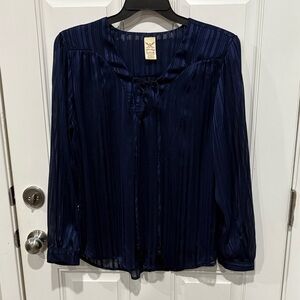 Faded Glory Deep Blue Women's Blouse